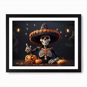 Mexican Skeleton Art Print