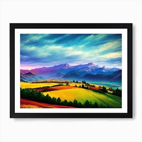 Landscape Painting 18 Art Print