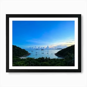 Ocean Cape Holiday Siam Beautiful Shore Point Paradise Turquoise Peaceful Sunset Grass M (18) Art Print