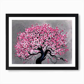 Japanese Blossom Tree V2 Art Print