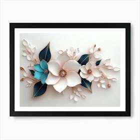 Paper Flower Wall Art 18 Art Print