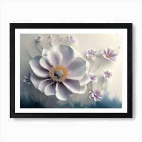 3d Artwork Flower 8 Art Print