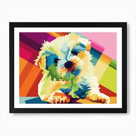 WPAP Style Cute Dogs Art Print