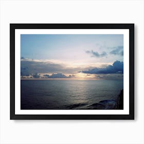 Sunset Over The Ocean Art Print