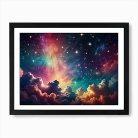 Colorful Clouds In The Sky Art Print