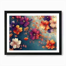 Colorful Flowers 1 Art Print