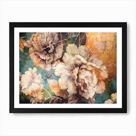 Flower Art Illustration In A Painting Style 40 Art Print