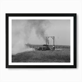 Untitled Photo, Possibly Related To Weed Burner In Operation Near Jeanerette, Louisiana By Russell Lee Art Print