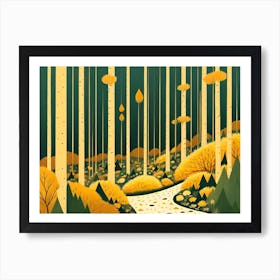 Autumn Forest 45 Art Print