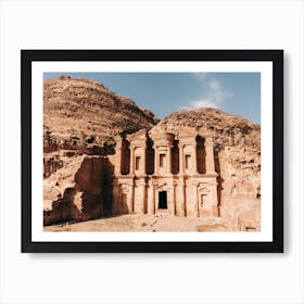 The Monastery Of Petra In Jordan Art Print