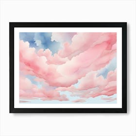 Watercolor Clouds 4 Art Print