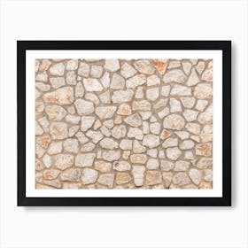 Old Stone Wall Texture 1 Art Print