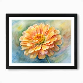 Zinnia 1 Art Print