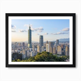 Taipei City Art Print