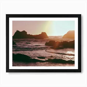 Rocky Sun Kissed Tides Art Print