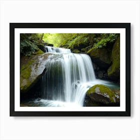 Waterfall In The Forest Art Print