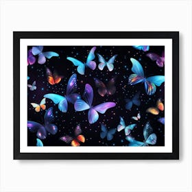 Butterfly Wallpaper 9 Art Print