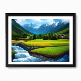 Mountain Stream Art Print