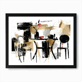 Table And Chairs 7 Art Print