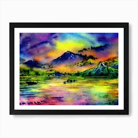 Mystic Reflections At Dusk  Art Print