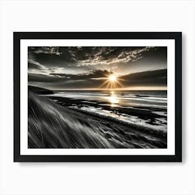 Sun Rising Over The Sea 1 Art Print