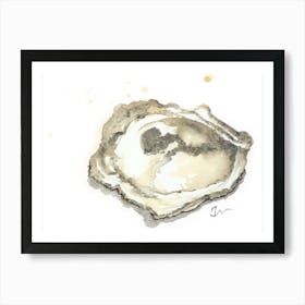 Oyster Shell in ecru 2 Art Print