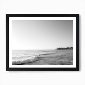 Surfer Riding Wave In Paradise Art Print
