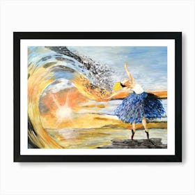 Sun And Sea Queen Art Print