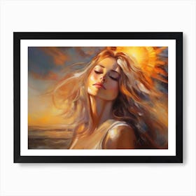 Woman In The Sun 17 Art Print