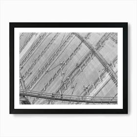 Shasta Dam, Shasta County, California, Part Of The Dam Under Construction By Russell Lee Art Print