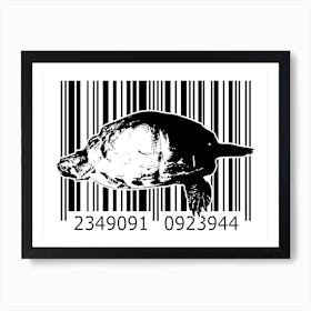 Funny Barcode Animals Art Illustration In Painting Style 095 Art Print