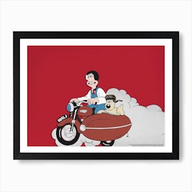 W&C Motorbike Art Print