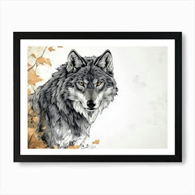 Fantasy Illustration Of A Wild Animal Lion 2 Art Print