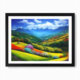 Landscape Painting 7 Art Print