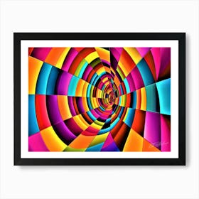 Abstract Vector Spaces - Abstract Vortex Art Print