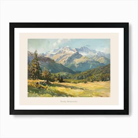 Western Landscapes Rocky Mountains 4 Poster Art Print