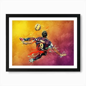 Luis Suarez Bicycle Kick 1 Art Print