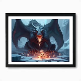 Ice Dragon Art Print