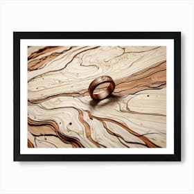 Ring In Wood Art Print