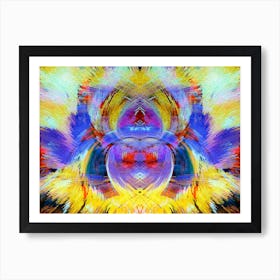 Psychedelic Abstract Painting Art Print