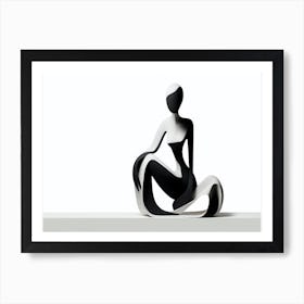 'Sitting Woman' Art Print