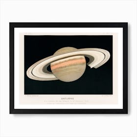 Vintage Planet Saturn Art Print