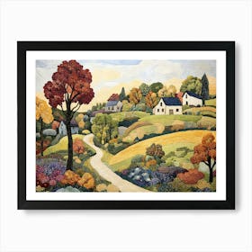 European Countryside Tapestry 3 Art Print