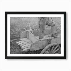 Detail Of Wagon On Cut Over Farm, Near Gheen, Minnesota By Russell Lee Art Print