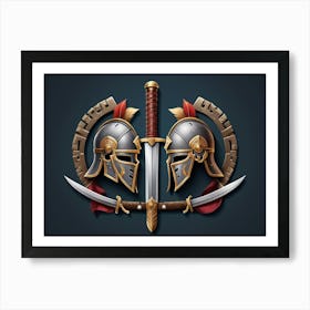 Sparta Shield Art Print