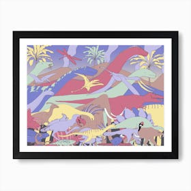 Dino Friends Art Print