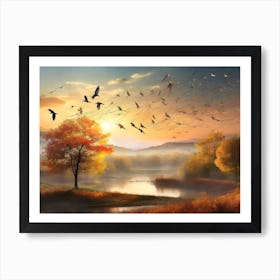 Birds In The Sky 1 Art Print