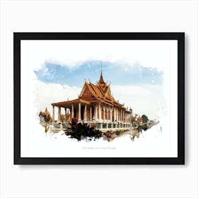 Silver Pagoda, Phnom Penh, Cambodia Art Print