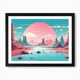 Pixel Art Art Print