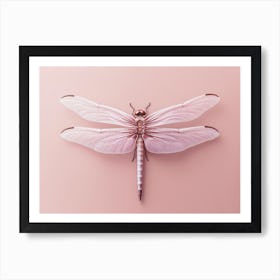 Dragonfly Roseate Skimmer Orthemis 1 Art Print